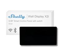 Relé Wi-Fi Shelly X2i Silver 6,95" Control centralizado Wi-Fi 6 y Bluetooth Empotrable