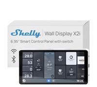 Relé Wi-Fi Shelly X2i Silver 6,95" Control centralizado Wi-Fi 6 y Bluetooth Empotrable