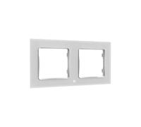 SHELLY Home Accessories Wall Frame 2" WANDTASTER RAHMEN 2-FACH WEIß