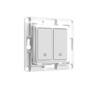 Shelly Wall Switch 2 Interruptor de parede de 2 botões p/ módulos Shelly Branco