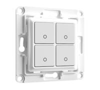 Shelly Wall Switch 4 Interruptor de parede de 4 botões p/ módulos Shelly Branco