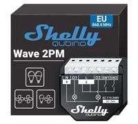 Módulo de Conmutación para Automatización Z-Wave con Medición de Energía 2 Canales 10A - Shelly Qubino Wave 2PM