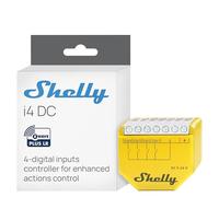 Shelly Wave i4 DC US LR | Control de entrada digital Z-Wave de largo alcance 4 para control avanzado | Automatización del hogar | Alta compatibilidad | Fácil instalación | Aplicación Shelly Smart