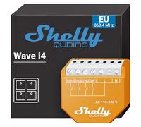 Shelly Wave i4, Módulo de control remoto Z-Wave Inalámbrico, 4 Entradas digitales, Domótica, Acciones y escenas inteligentes, Necesita hub Z-Wave| Bajo Consumo De Energía