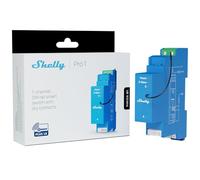 Shelly Wave Pro 1 US LR | Z-Wave Interruptor de relé inteligente de largo alcance con contactos secos, 1 canal 16 A | Riel DIN | Automatización del hogar | Alta compatibilidad | Fácil instalación |