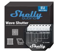 Shelly Wave Shutter- Control De Persianas Enrollables Z-Wave Con Medición De Potencia, 10 A Por Canal, Automatización Del Hogar, Necesita Pasarela Z-Wave, Control Del Angulo De Las Lamas