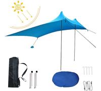 SHELTER DE SORME DE LA TIENDA DE PLAZA, Tienda Sunshade Beach - Sunshade del dosel para la playa con 4 postes | Protección exterior portátil paraguas grande para las edades, ,