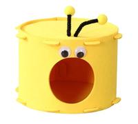 Shelter del hámster DIGNADO, Pequeño hámster Nest Apuesta para Agujeros, Hamster Hidden House, Bee Design Senth Animal Bed |