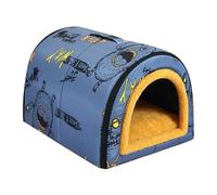 Shelter para mascotas - Casa para perros cálidos de invierno, cama impermeable para gatos | Refugio para perros interior con tapa impermeable, cueva de compañía caliente impermeable aislada