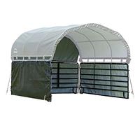 ShelterLogic Aromzen Corral - Kit de Refugio (3,7 x 3,7 m), Color Verde