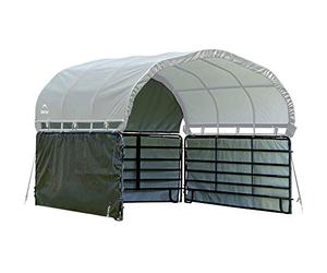 ShelterLogic Aromzen Corral - Kit de Refugio (3,7 x 3,7 m), Color Verde