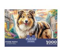 Sheltie Dog Puzzle para Adultos ¡Un Imposible Rompecabezas De Alta Definición Hombres Y Mujeres A Partir De 14 Años 38x26cm/1000pcs