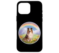 Sheltie Rainbow Bridge Cute Shetland Sheepdog Memorial Carcasa para iPhone 16 Pro MAX