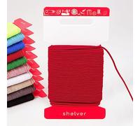 Shelver Cordón elástico de alta calidad, 1,5 mm, rojo, 20 m