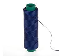 Shelver Cordón encerado de 1 mm para hacer joyas, hilo encerado, cuerda de pulsera, cordón de abalorios, 100 metros (azul marino)