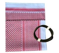 Shemagh Bufanda Hombre Bufandas para Hombres Bufanda de Oriente Medio Bufanda Palestina de 54x54 Pulgadas con Diadema Negra Bufanda árabe Suave para la Cabeza, Turbante Plegable Transpirable para Homb