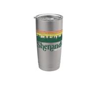 Shenandoah National Park Vintage Distressed 80s Trees Vaso térmico de acero inoxidable de doble pared