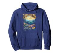 Shenandoah National Park Virginia Vintage WPA Style Artistic Sudadera con Capucha