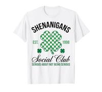 Shenanigans Social Club Serious About Fun 1998 Camiseta