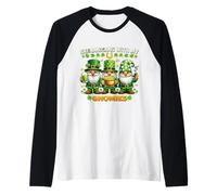 Shenanigans with My Gnomies Irish Gnomes St. Patrick's Day Camiseta Manga Raglan