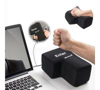 SHENG EN Enter Key Punch, Giant Enter Button, USB Big Enter Key, Big Enter Button, Creative Super Sized Giant Enter Key, Stress Relief Punch Bag, Comfortable Economic Desktop Nap Pillow Stuffer Toy