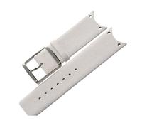 SHENGANG Correa de reloj de cuero genuino de buena calidad, accesorios de moda, correas de reloj negras for CK for Calvin Klein KOH23100 KOV231 (Color : White)