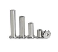 SHENGG 1/10 piezas M3 M4 M5 M6 M8 M10 Acero inoxidable 304 Tornillo Allen de cabeza hexagonal plana for unión de muebles y camas, remache, tuerca de inserción.(10pcs M4(OD 5mm),8mm)