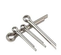 SHENGG 1 ~ 100P pasador de chaveta 304/316 acero inoxidable/horquilla elástica galvanizada pasador de pivote de bayoneta pasador de resorte Pin en forma de U M1 ~ M10 GB91(M3.2 (20Pcs),30mm)