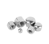 SHENGG 1~20 piezas tuercas bajas de cubierta hexagonal de acero inoxidable 304 M3 M4 M5 M6 M8 M10 M12 M14 M16 M20 tuerca de bellota hexagonal de cubierta baja(M5-10PCS)