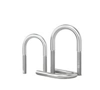 SHENGG 1~5 piezas M6 M8 M10 M12 304 A2 de acero inoxidable con forma de U, perno en U, abrazadera en forma de U, hebilla de fijación de tubo, correa de clip(M6x27mm-5pcs)