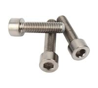 SHENGG 1 pieza M1.6 M2 M2.5 M3 M4 M5 M8 M10 M12 M14 M16 TA2 GR2 tornillos de cabeza hexagonal de titanio DIN 912(55mm,M14 x2mm)