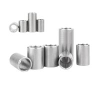 SHENGG 10~20 piezas M2 M3 M4 M5 304 A2 de acero inoxidable sin rosca, espaciador, arandela, casquillo, junta hueca redonda(M4xD6mm-10pcs,Length 11mm)