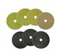 SHENGG 12 Uds almohadillas for pulido de hormigón Unión de resina suelo de hormigón renovar disco de lijado Dia100mm pulidor conjunto de herramientas abrasivas(G50)