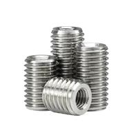 SHENGG 2 piezas M6 M8 304 de acero inoxidable con rosca interna y externa for conversión de tornillos de cabeza hueca recta.(M6xM10x10mm)