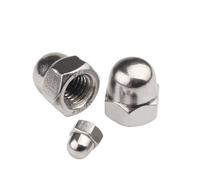 SHENGG 5/10/ 20/50 Uds M3 M4 M5 M6 M8 M10 M12 M14 tuerca ciega de bellota cubiertas decorativas de acero inoxidable 304 DIN1587(M14 (5pcs))