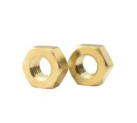 SHENGG 5/10 /50/100 Uds DIN934 tuerca hexagonal de cobre y latón macizo for perno de tornillo M1.4 M1.6 M2 M2.5 M3 M4 M5 M6 M8 M10 M12 M14 -M20(M1.6 (100pcs))