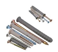 SHENGG Anclajes autoperforantes de plástico for paneles de yeso y paredes, con tornillos, perno de expansión de percusión, columna de tubería, M6, M8 y M10.(M10x80mm-5pcs)