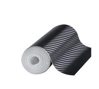 SHENGG Cinta adhesiva 3D de fibra de carbono for espejo de puerta de coche, autoadhesiva, tira protectora, película protectora impermeable(20cm Width,1m)