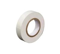 SHENGG Cinta aislante, cinta aislante, cinta aislante, cinta impermeable de PVC ultrafina y ultraadhesiva, 1 rollo de 10/15 metros(White,10M_16MM)