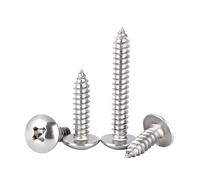 SHENGG De 5 a 50 tornillos autorroscantes for madera de cabeza grande de acero inoxidable 304, tamaños M2.2, M2.9, M3.5, M4.2, M4.8, M5.5 y M6.3.(55mm,10pcs M4.2)