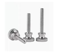 SHENGG GB834 Tornillo moleteado de cabeza plana de acero inoxidable 304 M2 M2.5 M3 M4 M5 M6 M8 Tornillo de mariposa con bloqueo de vidrio for muro cortina de apriete manual(30mm,M5 2pcs)