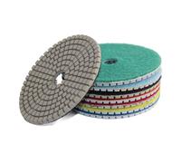 SHENGG Juego de 2 almohadillas de diamante abrasivas de 4 pulgadas y 100 mm for piedra, mármol, granito y baldosas flexibles.(2PCS G100)