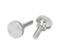 SHENGG M2 M2.5 M3 M4 M5 M6 M8 M10 GB834 304 Tornillo de mariposa escalonado de cabeza moleteada de acero inoxidable Apriete a mano Pernos de bloqueo de vidrio for muro cortina(M2.5x4mm 5pcs)