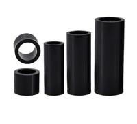 SHENGG M3 M4 M5 M6 M8 M10 Espaciadores de nailon huecos sin rosca ABS negro Arandela de separación hueca redonda Soporte PCB(10mm(30Pcs),M10.2 (OD16))
