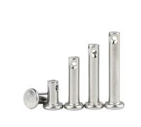 SHENGG Pasador cilíndrico de cabeza plana con orificio M3M4M5M6M8M10M12M14M16M20, pasador de eje de posicionamiento de acero inoxidable 304(M3-10pcs,16mm)