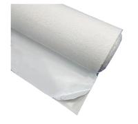 SHENGG Rollo de tela de gamuza autoadhesiva multicolor, forro de terciopelo súper pegajoso, gamuza sintética for costura DIY, decoración de puertas interiores de coche(White,30x300cm)