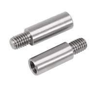 SHENGG Separador de tornillo de espaciado redondo de columna de cabeza simple, M2, M2.5, M3, M4, M5, M6 *L+4/6/8 mm, acero inoxidable 304(30mm(2Pcs),M6 (Thread 8mm))