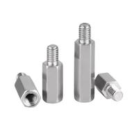 SHENGG Separador hexagonal de acero inoxidable M2 M2.5 M3 M4 M5 M6, espárrago de pilar, separador macho a hembra, tornillo espaciador(45mm,M5XL - 8 (5pcs))