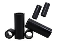 SHENGG Separador hueco de nailon ABS negro, soporte de PCB sin rosca, espaciadores de instalación, arandela de perno espaciado, pilares de columna redondos, 100-1000 Uds.(25mm(200Pcs),M10.2 (OD16))