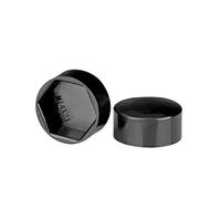 SHENGG Tapa de tuerca de plástico PE, 5~20 Uds., M4 M5 M6 M8 M10 M12 M14 M16 M18 M20 M24 M27 M30, tapa decorativa de tornillo Hexagonal externo(Black,19x12xM12-20Pcs)